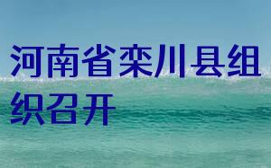 河南省栾川县组织召开法律服务行业工作会议